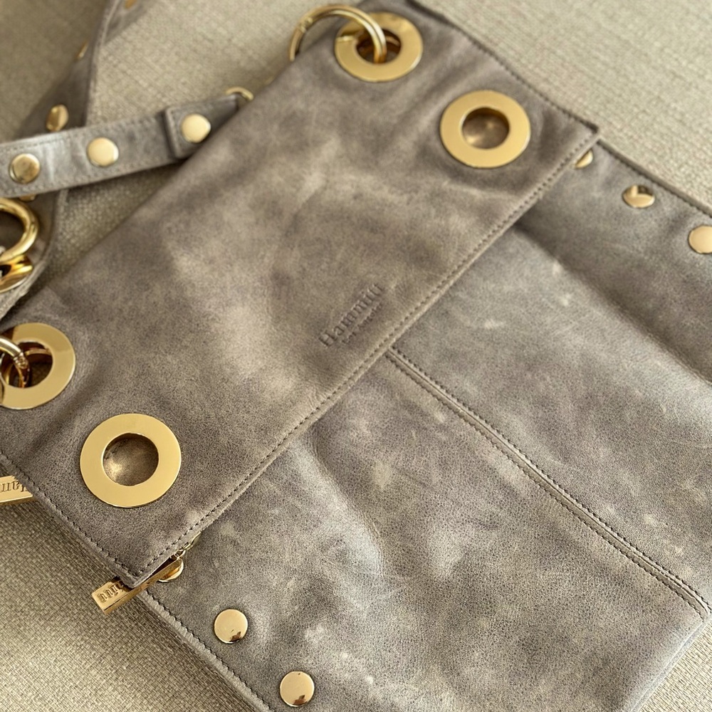 Hammett Montana Bag nubuck gray/olive/tan